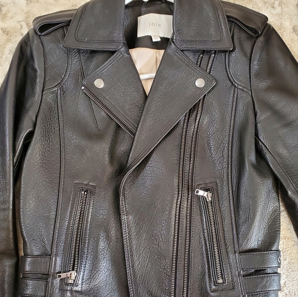 Joie Leolani Leather Jacket in XS - Picture 4 of 4